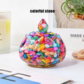 1Pc Natural Crystal Reiki Bowl - Resin Healing Stone for Meditation, Energy Cleansing & Home Decor