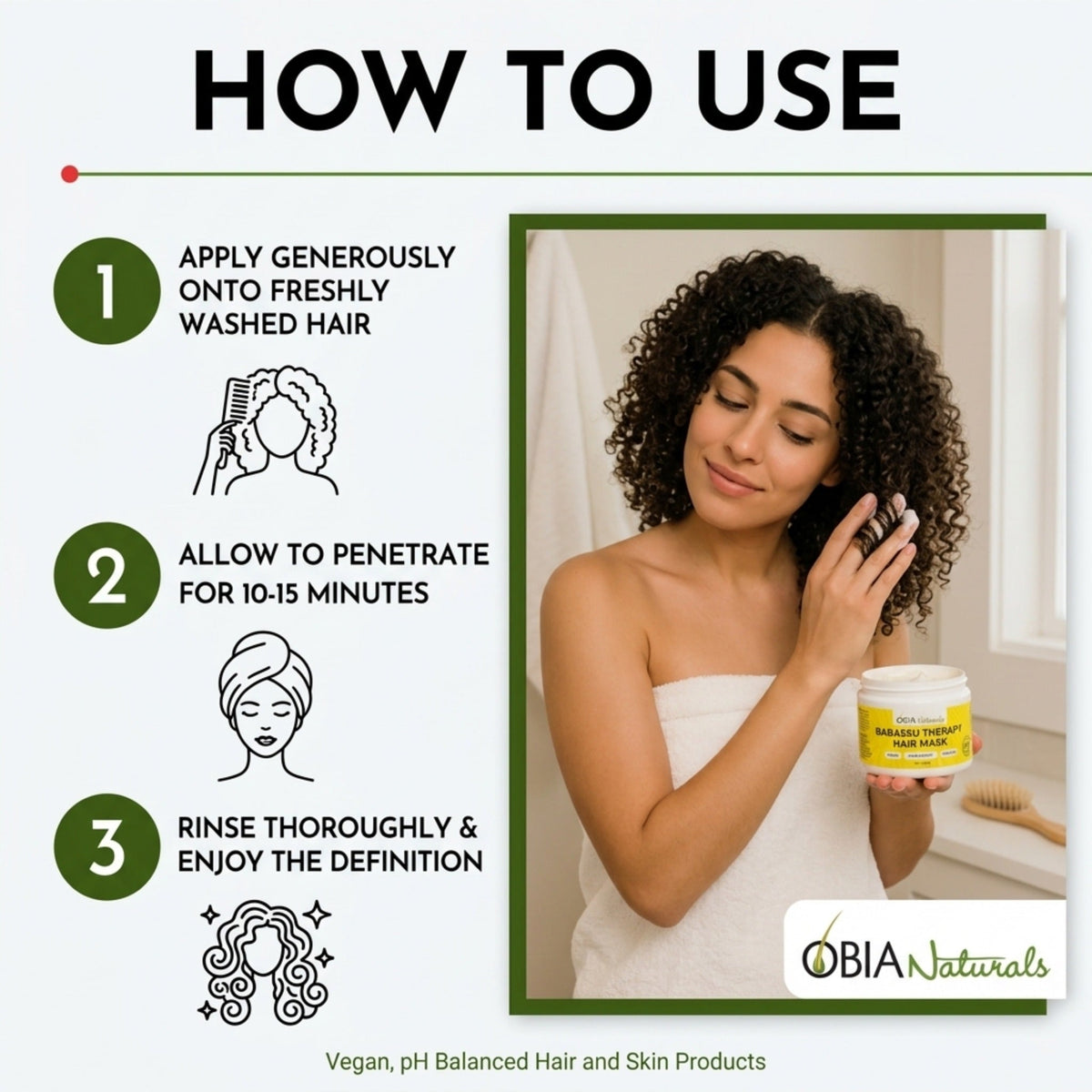 Babassu Hair Therapy Mask — Deep Conditioning Hair Mask for Curls